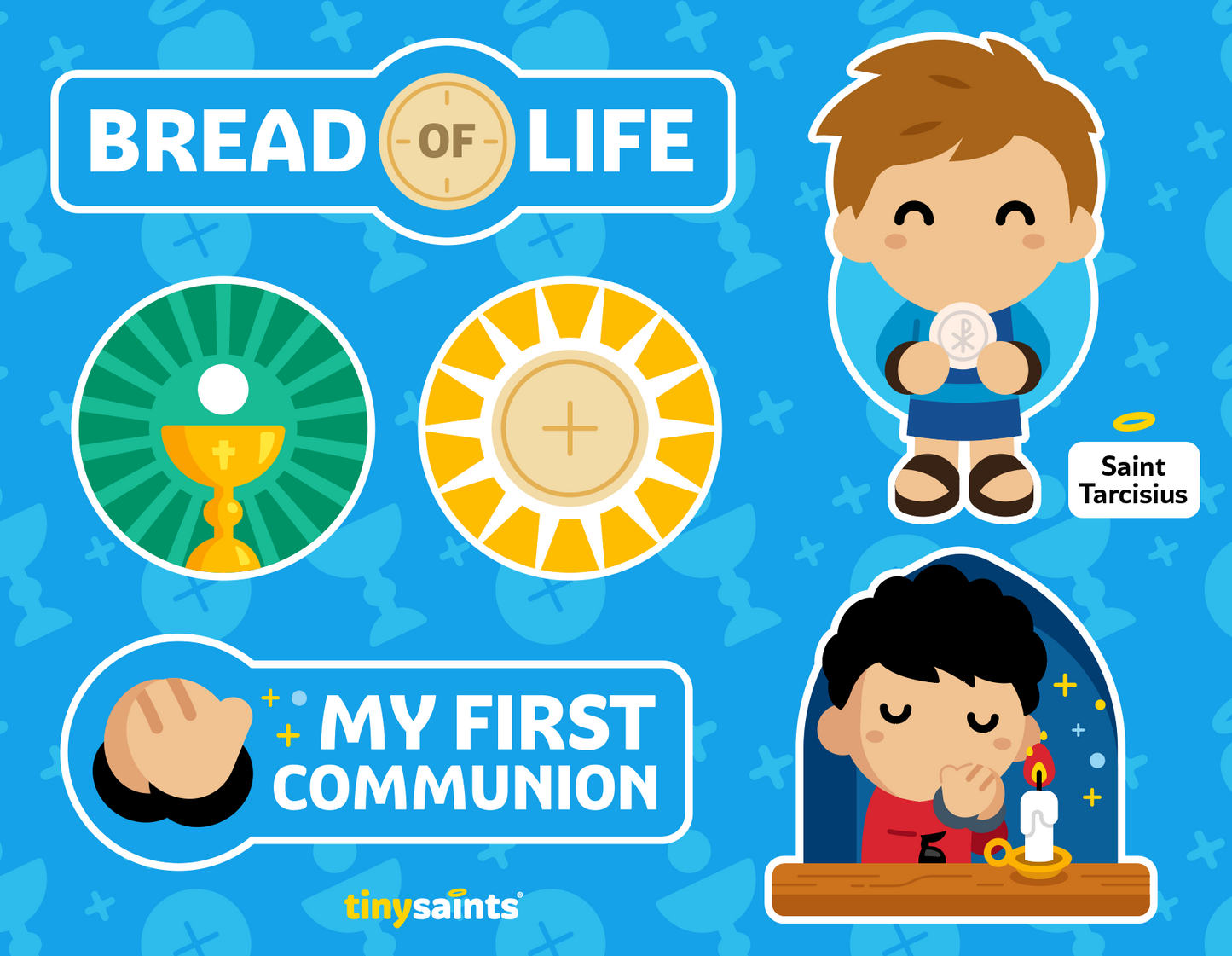 Sticker Sheet - First Communion (Boys)