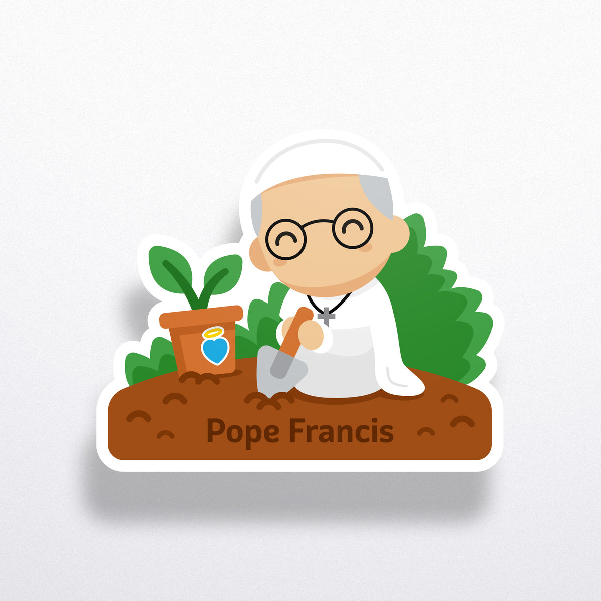 Pope Francis Sticker – Tiny Saints